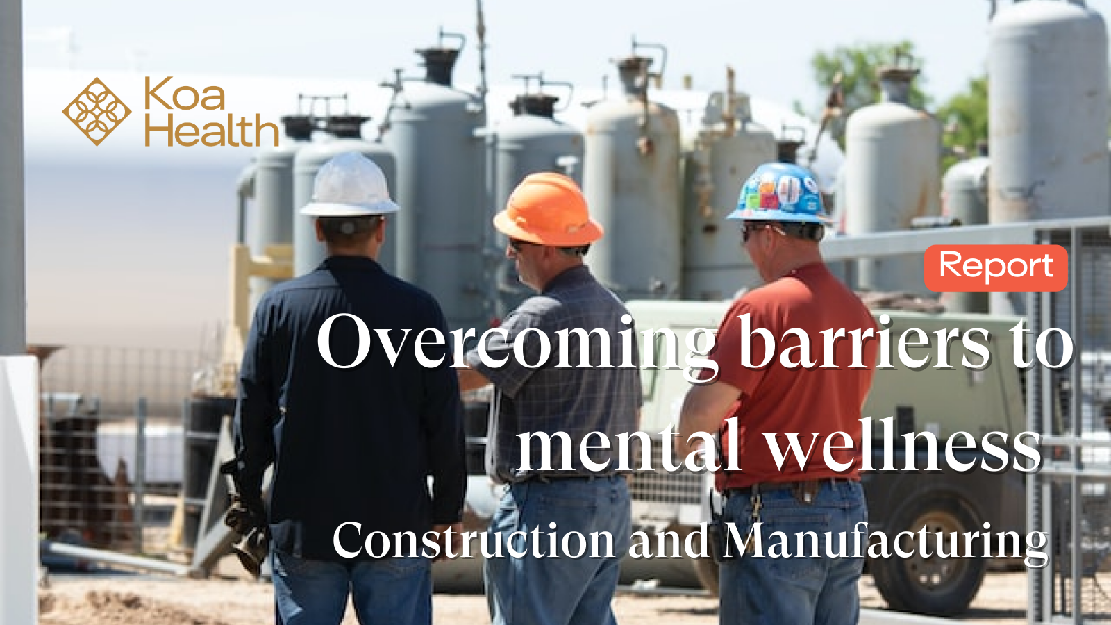 Overcoming barriers to mental health in construction and manufacturing